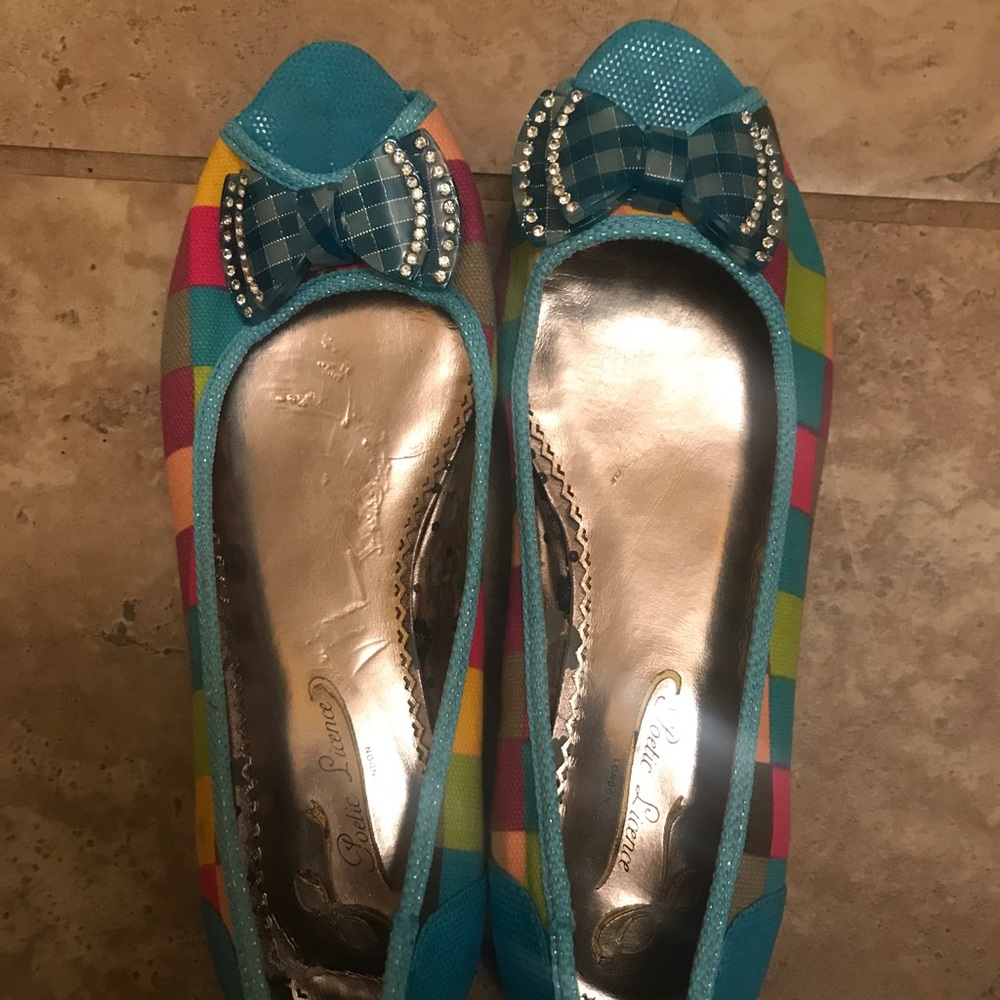 Poetic License peep toe flat